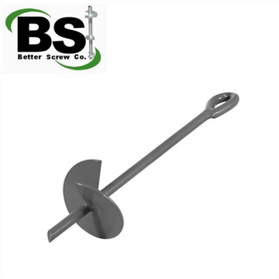 Carbon steel earth anchor no wrench screw pile